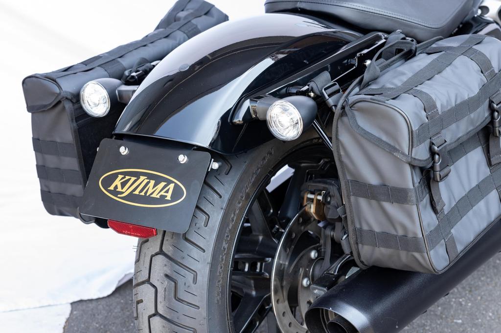 Kijima Motorcycle Parts Number Plate Bracket Kit with LED Nano Tail Lamp Night Star ('22-/RH975) HD-013917