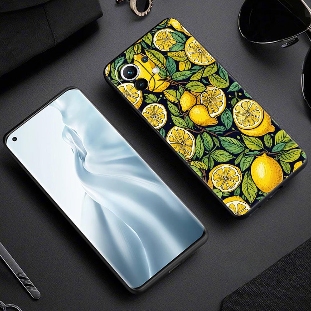 Летний чехол для телефона с принтом свежих фруктов и лимонов для Xiaomi Mi 17 Pro Max 15 14 13 12 11 Ultra 15T 14T 13T 12T Pro Lite Мягкий ТПУ