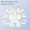 Подушка-вкладыш для коляски из ткани Ice Sliky Fiber, Дышащий коврик для детского стульчика на все сезоны, Летний охлаждающий коврик, машинная стирка