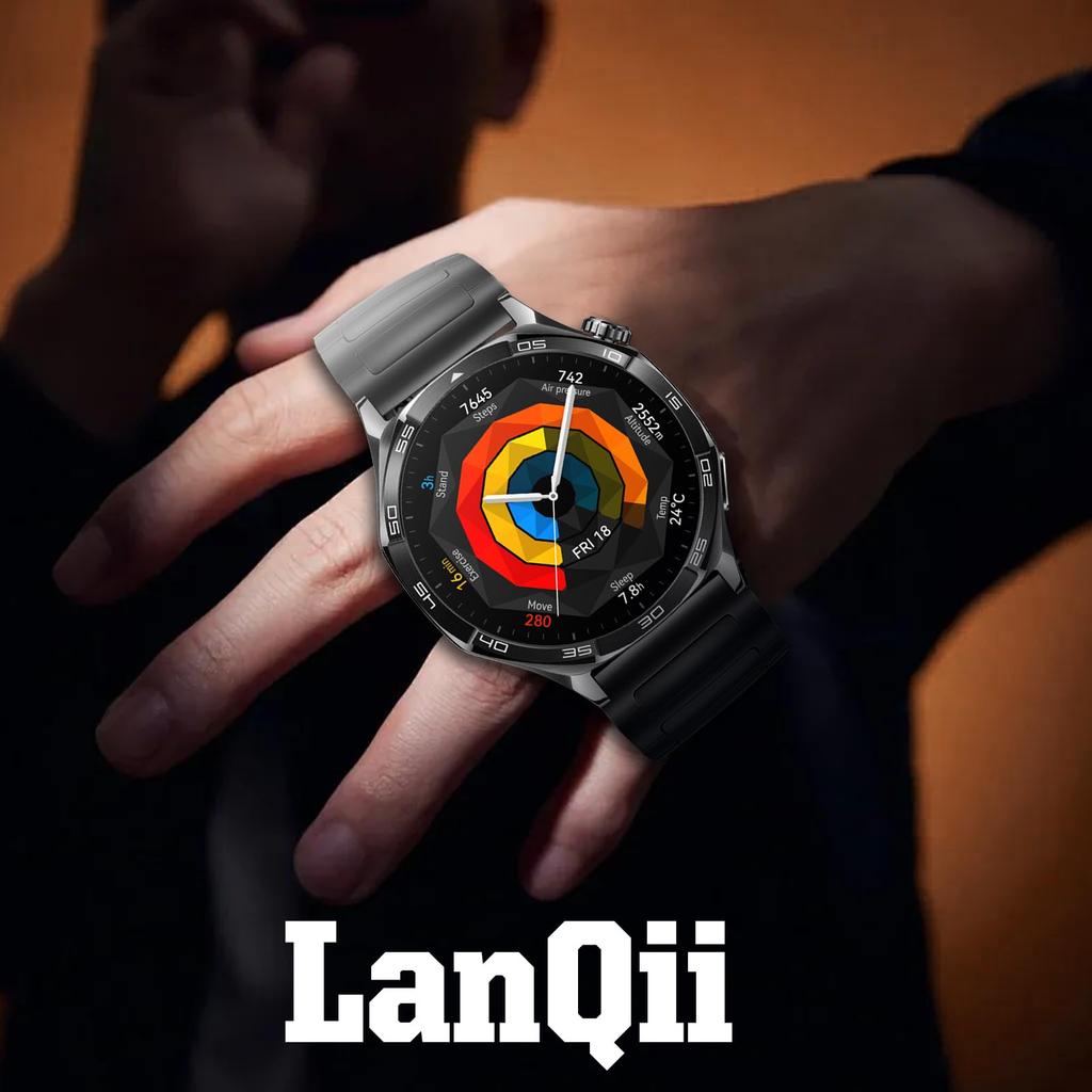 LanQii Стальной Умный Часы Замена Металлический Инструмент для Регулировки Черный Ремешок, 18 мм, 20 мм, 22 мм, Ремешок, Ремешок, В комплекте, (20мм)
