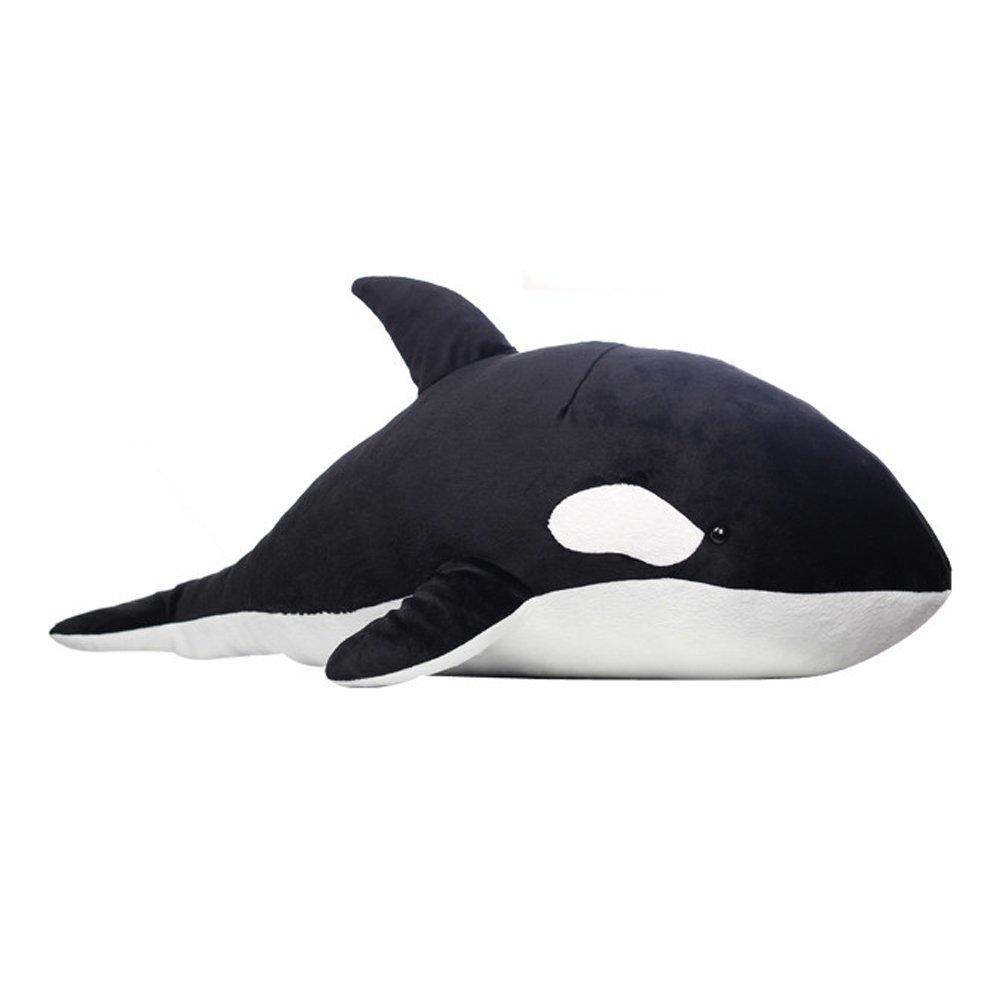 (Bidason) Plush Killer Whale Body Pillow, Whale Body Pillow, Lumbar Pillow, Cushion, Sleeping Toy, Whale Body Pillow