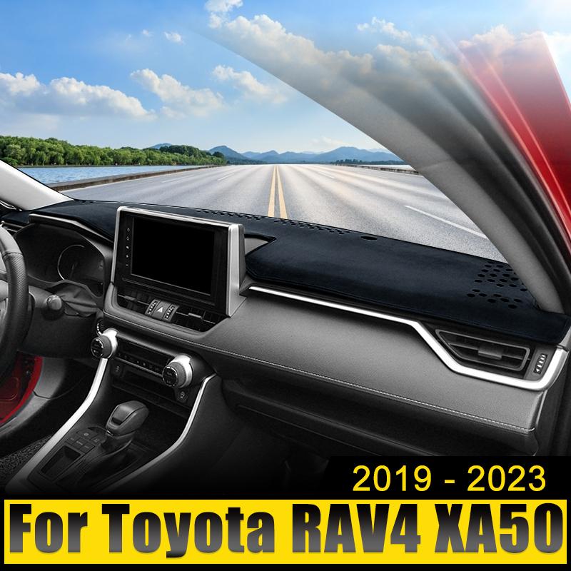 Car Dashboard Cover Pad For Toyota RAV4 XA50 2024 RAV 4 Hybrid Avoid Light Anti-UV Carpets Non-Slip Mat