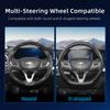 AABHG1 Suitable for Chevrolet Carbon Fiber Texture Steering Wheel Cover with Segmented Quick-Release Design, Durable, for Silverado, Equinox, Trax