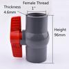 1PC 1/2,3/4,1,1.2,1.5,2 Inch PVC Pipe Female Thread Valve Aquarium Garden Irrigation Ball Valve Fish Tank  Water Pipe Valve