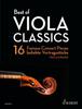The Best of Viola Classics : 16 Famous Concert Pieces for Viola and Piano Book