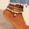 Vintage Shell Beads Multi-layer Anklets Bracelet Bohemian Beach Ankle Chain for Women Jewelry Gift
