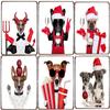 Christmas Dog Decor Metal Tinplate Poster New Year Festival Decor 20x30cm Cute Dog Poster