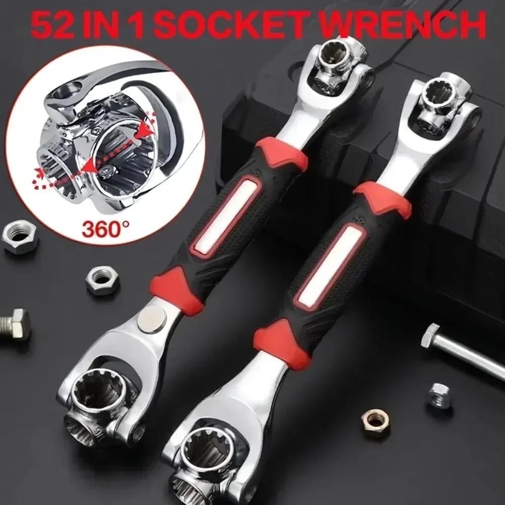 Spline Bolts Sleeve 52-in-1 Socket  Wrench Hand Tools Rotation Socket  Home Maintenance