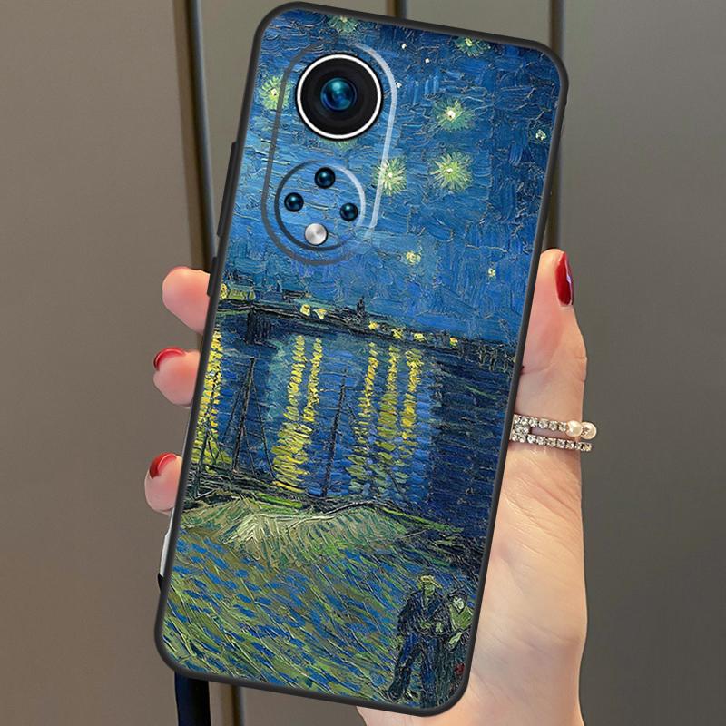 Картина маслом Ван Гог для Huawei P30 Pro P20 P40 Nova 5T 9 P Smart Z 2021, чехол для Honor 8X 9X 10i 50 Lite
