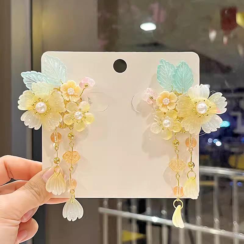 Китайские заколки для волос в стиле принцессы с кисточками - Аксессуары для волос Ханфу в древнем стиле для женщин и девочек