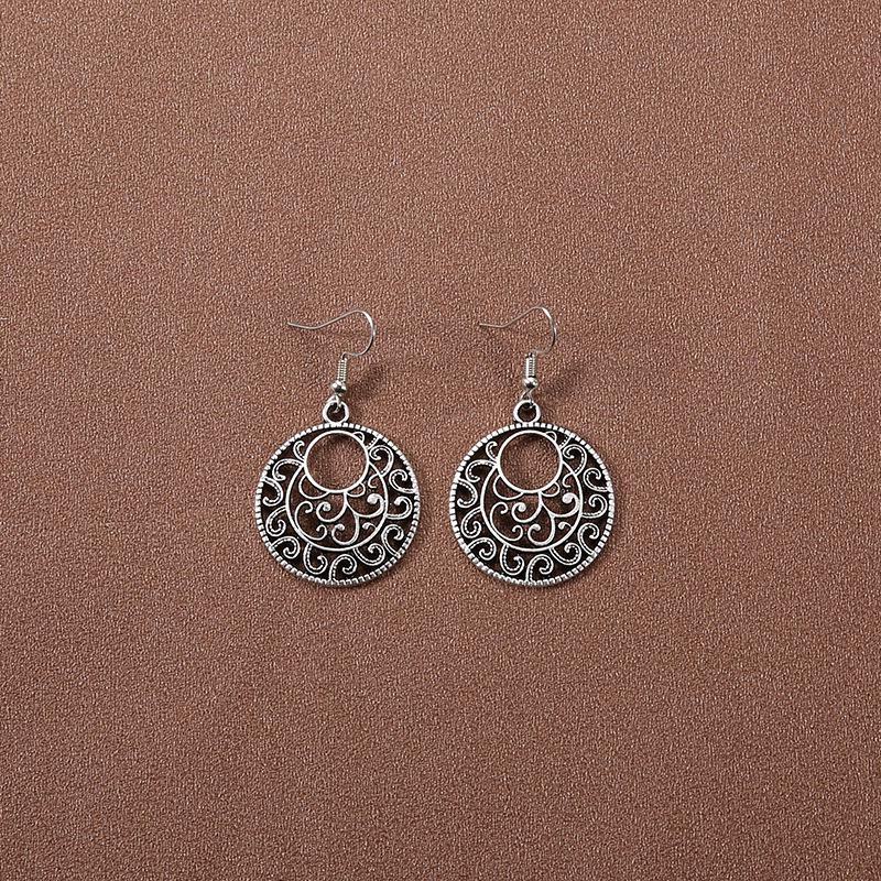 Серьги-кисточки в китайском дворцовом стиле в стиле ретро: Этнические тибетские серебряные украшения Ханфу