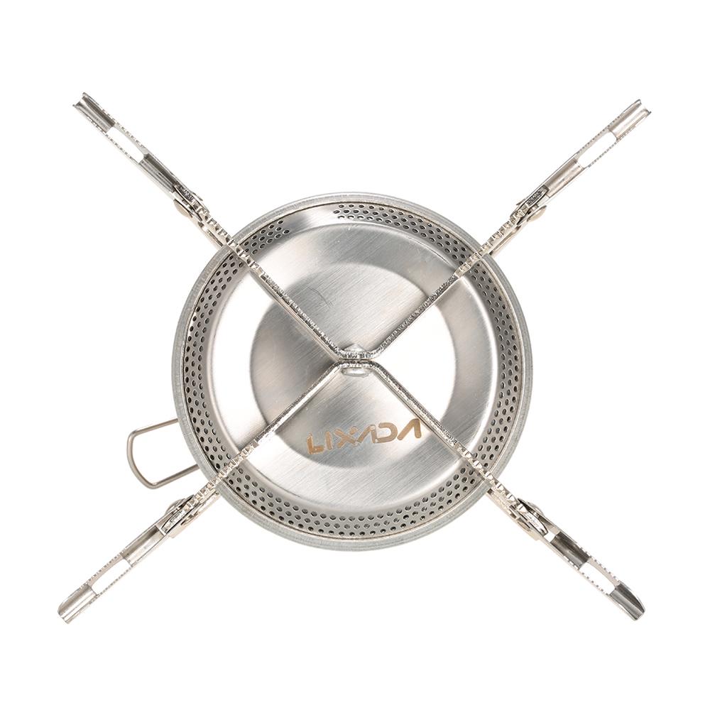 Lixada Ultralight Portable Outdoor Camping Gas Stove with Gas Tank Adapter Converter Hiking