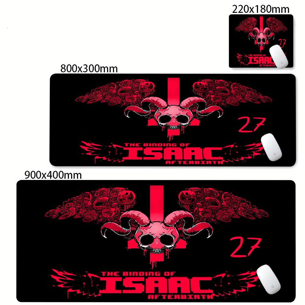 Anime The Binding Of Isaac Mousepad Game Keyboard Lock Edges Mice Pad Computer Accessories Non-slip Deskmats Pc Cabinet Mausepad