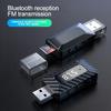 USB Bluetooth 5.3 приемник передатчик поддержка TF карта FM громкая связь 3.5 мм AUX USB Dongle беспроводной аудио адаптер для ПК автомобиль