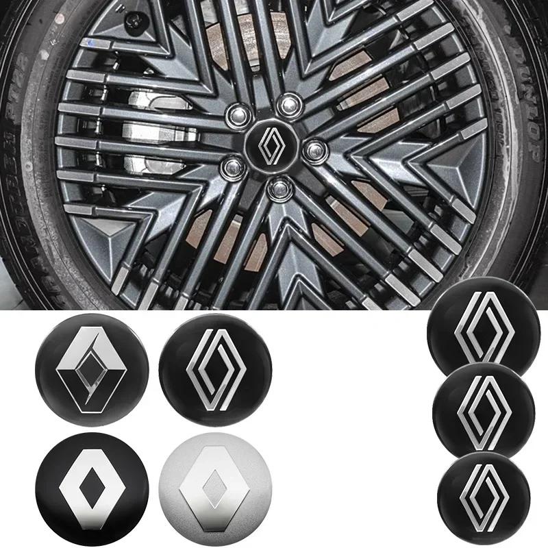 Колпаки на ступицу для Renault Austral Kadjar Megane Captur Arkana Dacia Логотип Накладка на диск 4 шт. 56 мм 60 мм 65 мм Центральный колпачок колеса автомобиля Наклейка