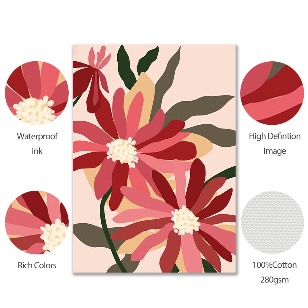 Цвет Аннотация Цветок Губы Улыбка Цитата Бохо Настенная Картина Холст Картина Скандинавский Плакат Принт Детская Роспись Декор Гостиной