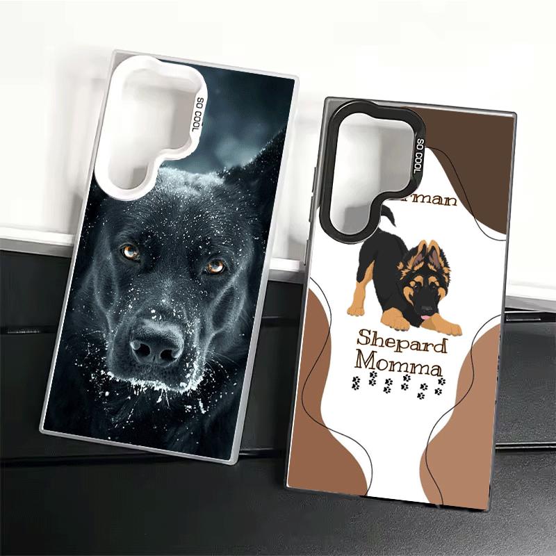 German Shepherd Dog Shockproof Phone Case for Samsung Galaxy S26 Edge S25 Ultra S24 FE S23 Plus S21 Cover Anti Fall Fundas