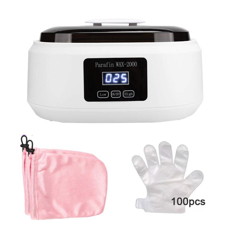 Hands and Feet Mask Warmer Paraffin Wax Bath Heater Machine Moisturizing Hydrating Kit Hand Waxing Spa Smooth and Soft Skin Care