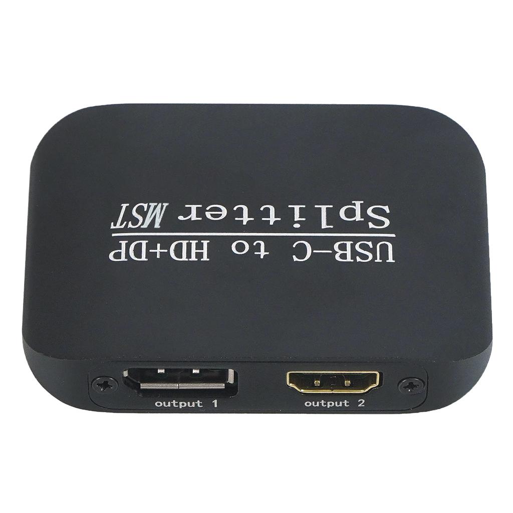 Разветвитель Type-C на HDMI+DP 1x2 для ноутбука MST Дисплей на два экрана Один вход два выхода