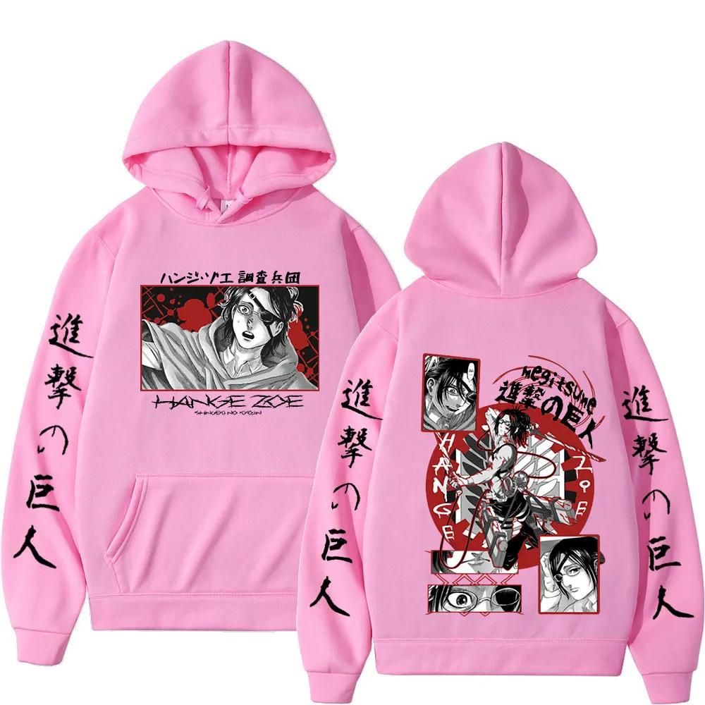 Attack On Titan Аниме-толстовка с капюшоном Hange Zoe Shingeki Graphic Plus Size Hoodie Мужская и женская одежда Manga Толстовка Harajuku Streetwear