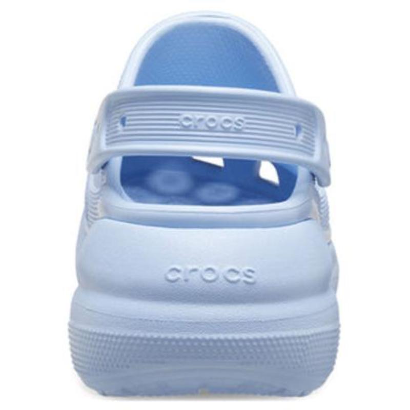 Crocs Mega Crush Clog PU Puffs Versatile and Comfortable Lightweight and Breathable Hole Shoes 6cm Unisex Sky Blue