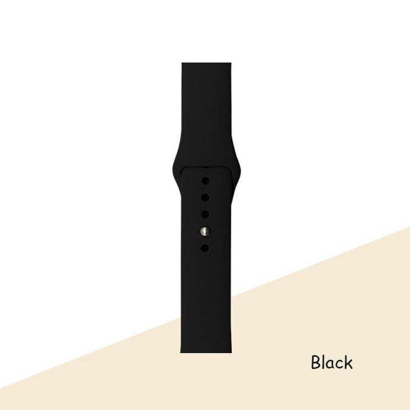 Силиконовый ремешок для браслета Apple Watch 44 мм 40 мм 38 мм 42 мм ремешок для часов Apple Watch Band Correa для Iwatch Series7 6 Se 5 4 3