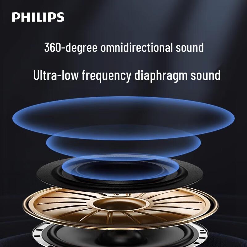 Philips TAS2307 Portable Waterproof Bluetooth Speaker CN plug (adapter included)