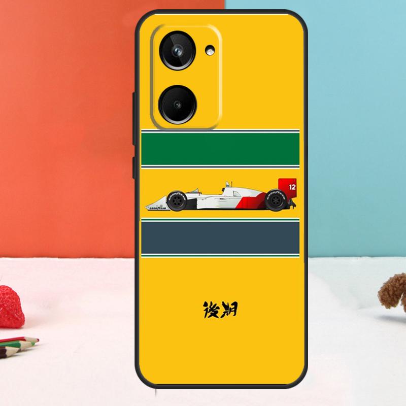 Ayrton Senna For Realme C53 C55 C35 C33 C30 C25s C21Y C11 C15 GT Neo5 GT3 GT5 9 10 11 12 Pro Plus Case