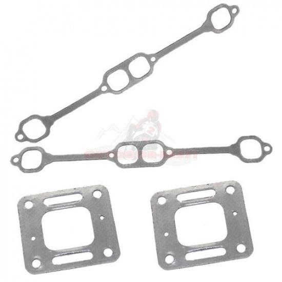 Gasket manifold mercruiser 5.0 mpi 5.7 350 mag riser block v8 elbow kit