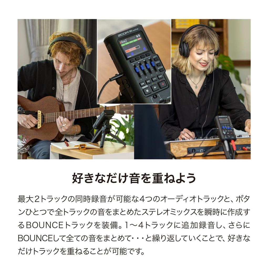 Zoom R4 Portable Recorder Black 32bit Float Audio Compatible 4 Tracks Multi-Track