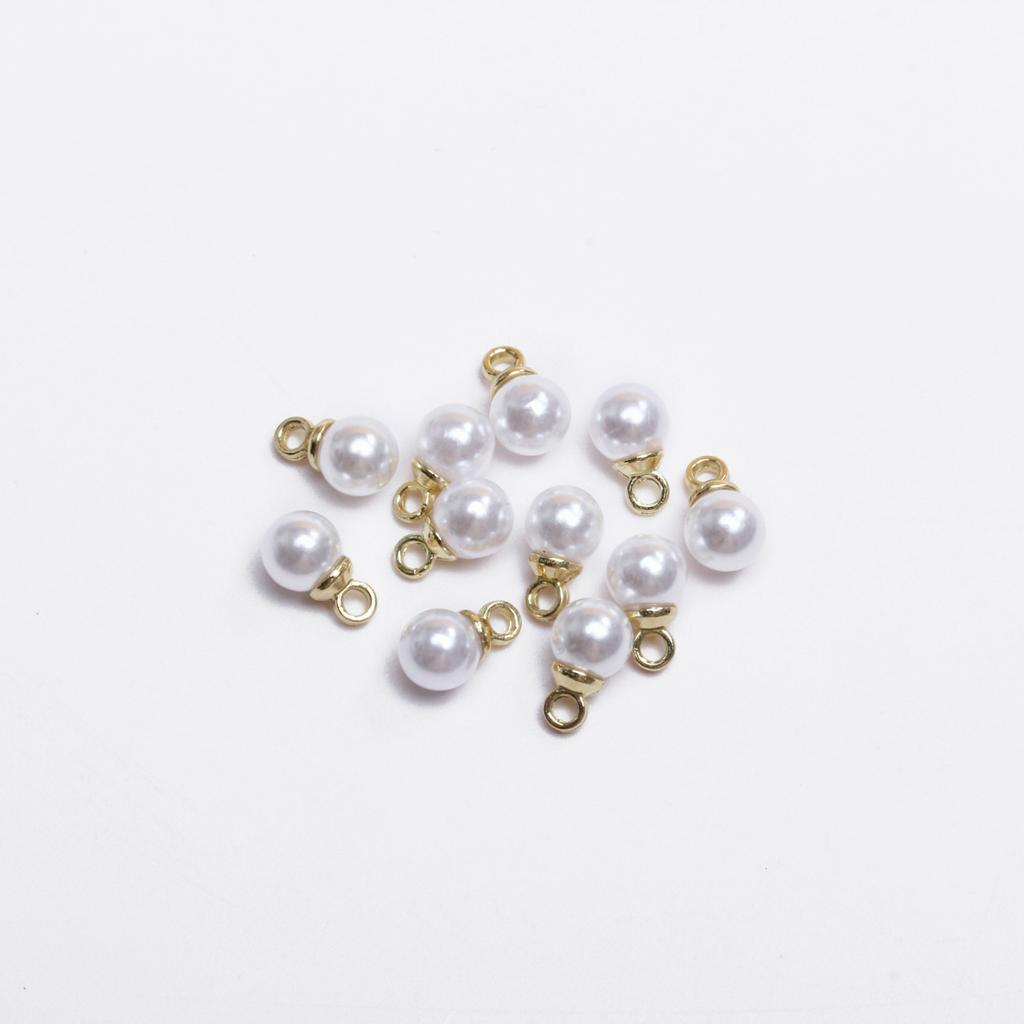 Подвеска Белый жемчуг Модные серьги Аксессуары Бусины россыпью 5/10 шт 4-16 мм Жемчужное ожерелье Материалы Имитация жемчуга DIY Изготовление ювелирных изделий бусины