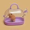 Small Pet Box for Hamster Carry Cage Small Animals Travel Box with Water Bottle Guinea Pigs Pet Transport Carry Case