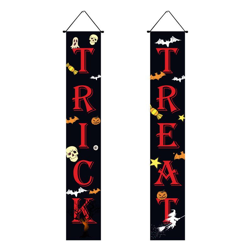 Мексиканский День мертвых Украшения для вечеринки Куплет Страшный День черепа Подвешивание флага Куплет Хэллоуин Куплет Украшения на Хэллоуин