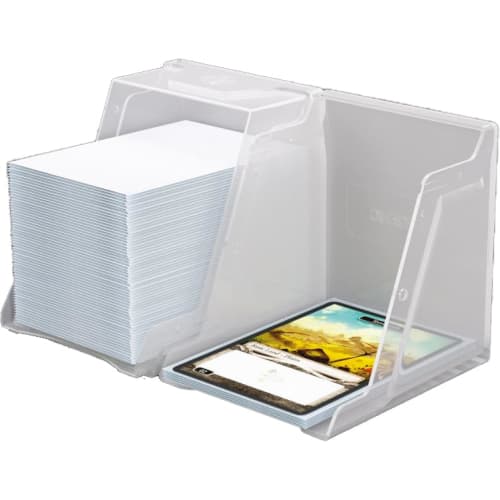 GameGenic Deck Box: Bastion XL White (100ct) ? Durable and Sturdy TCG, OCG Card Storage ? Compatible with Pokemon Yugioh Commander and MTG Magic: The