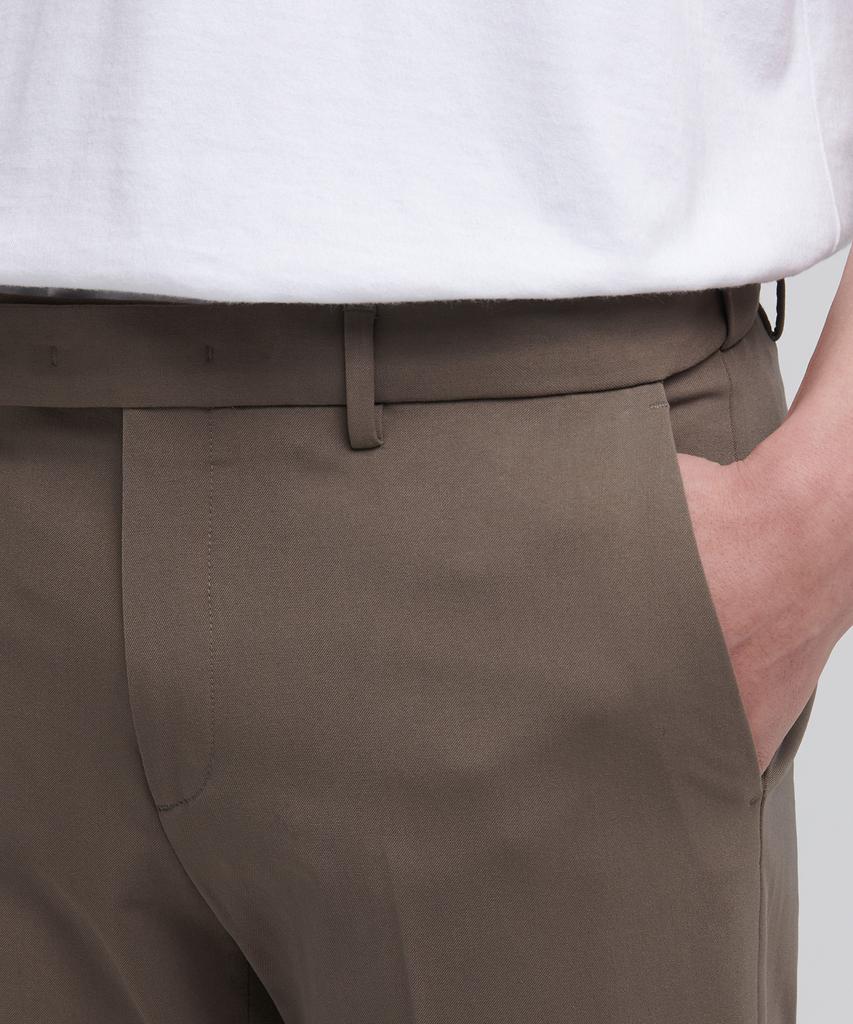 MUSINSA STANDARD Tapered Hidden Elastic Waist Length Slacks [Light Brown]