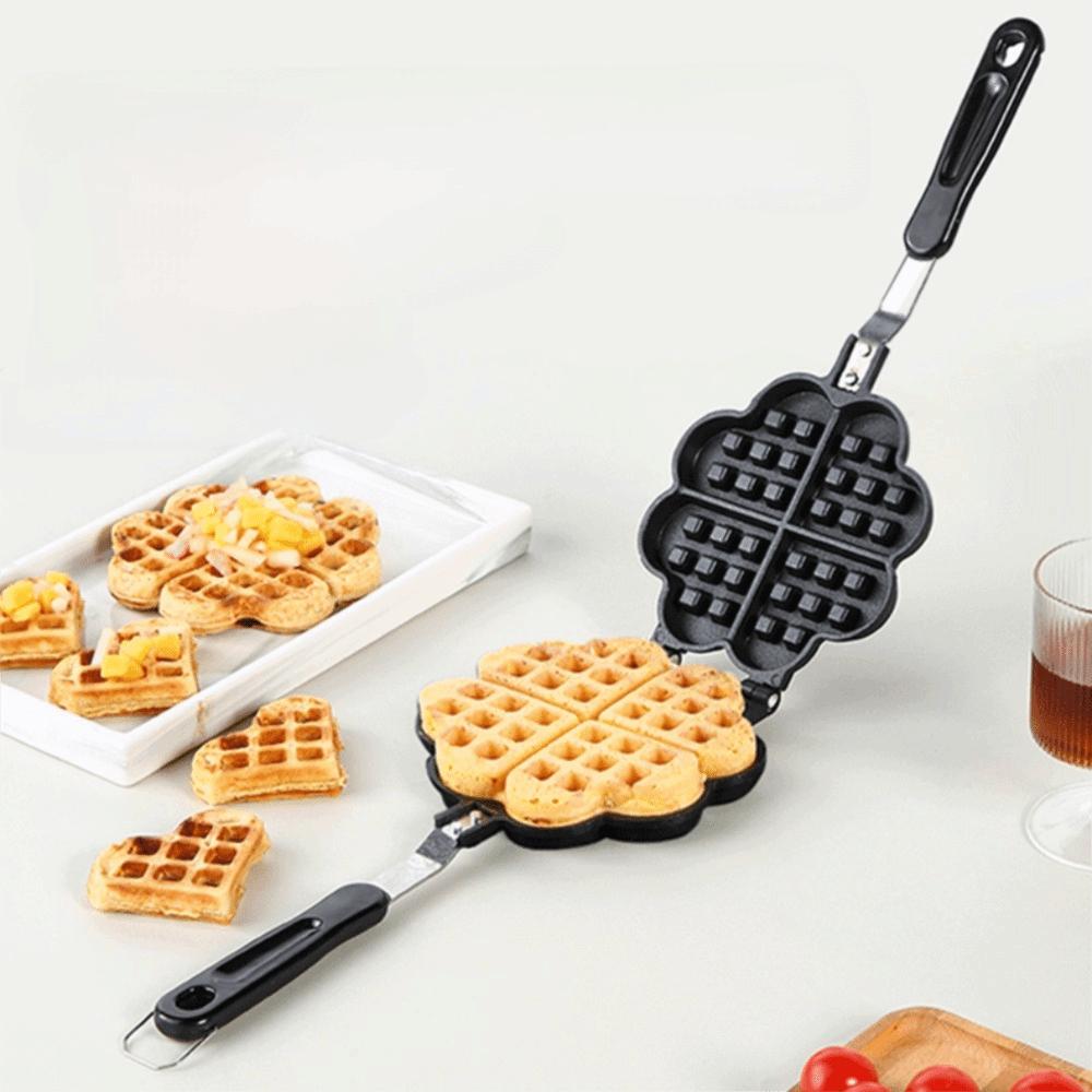 Double Side Heart Shaped Waffle Mold Non-stick Waffle Maker Household Waffle Baking Pan Cooking