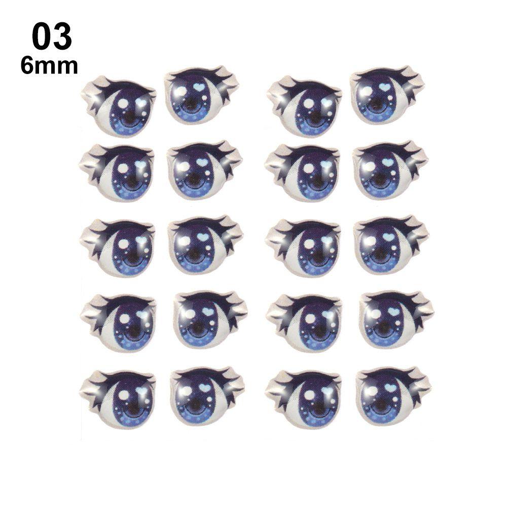 Anime Figurine Doll Cartoon Eyes Stickers Clay Decals Love Cute Sticker Face Organ Paster