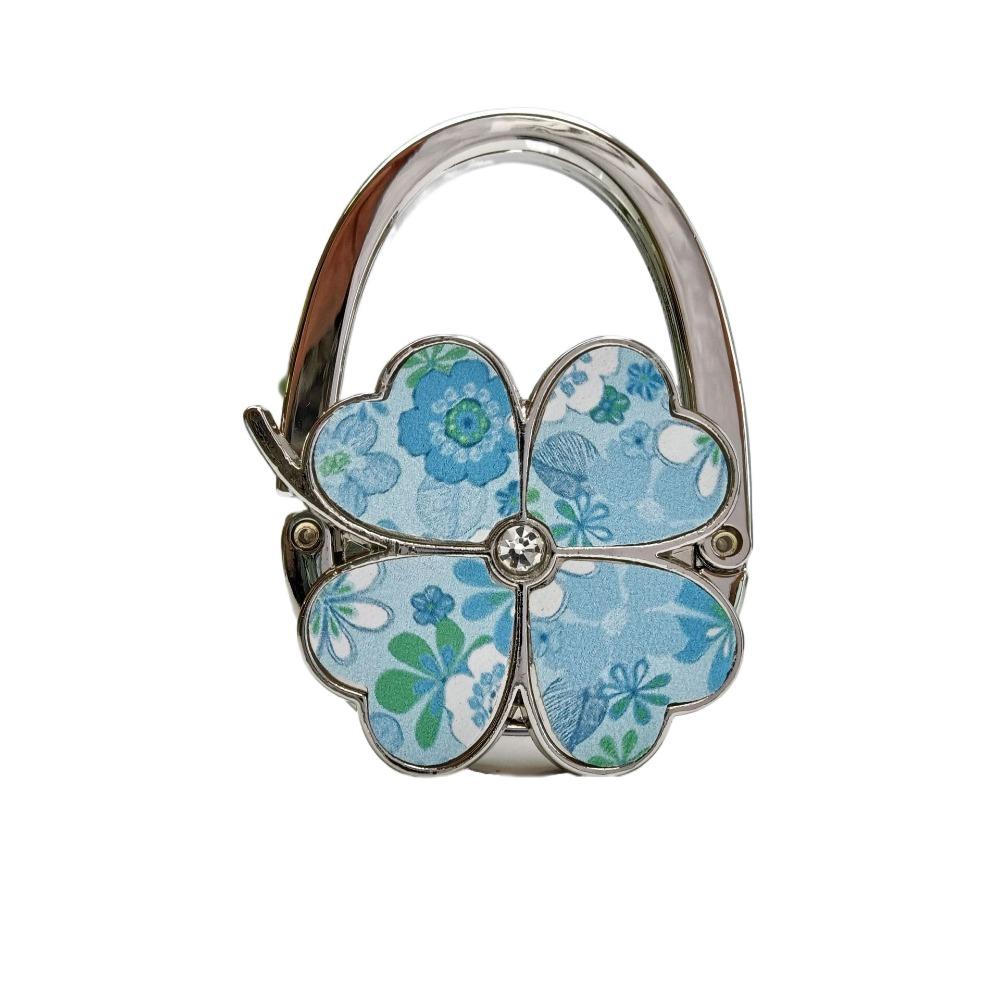 Крючок для сумки в виде цветка, держатель для сумки в виде четырехлистного клевера, модная вешалка для сумки для стола в помещении и на улице