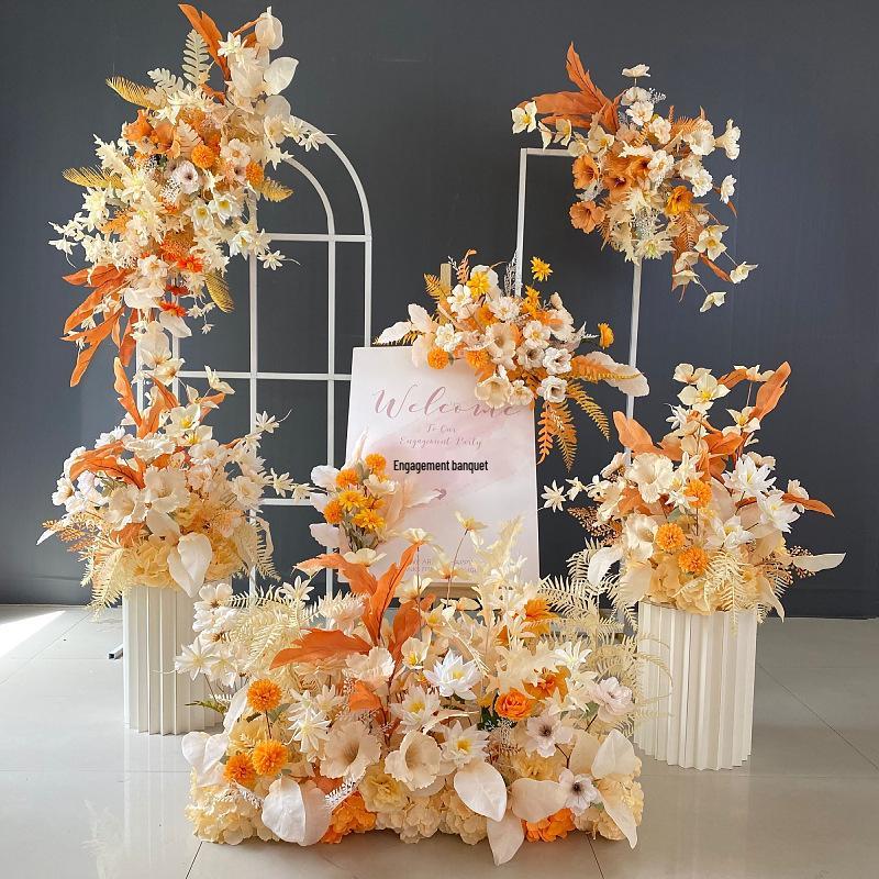 Искусственный Цветочный Декор для Свадебного Места Проведения: для Дорожки, Сцены и Банкетного Зала