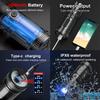 2024 Ультра яркий тактический фонарь перезаряжаемый USB светодиодный фонарь высокой мощности мощный дальнобойный зум-фонарь для рыбалки и охоты