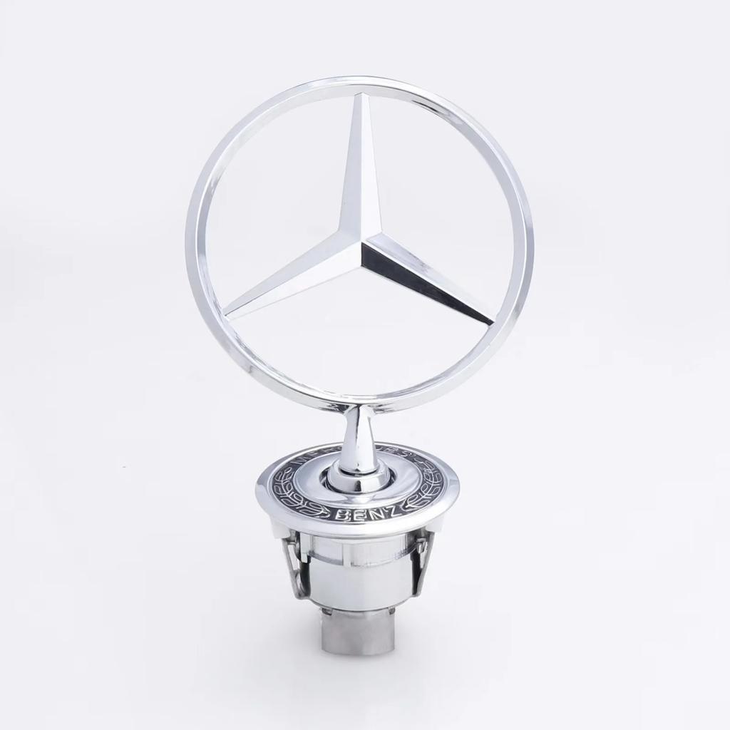 UCPFD1 2026 Hot Zinc Alloy Car Front Hood Emblem Bonnet Label Badge Decal Sticker For Mercedes Benz W204 W210 W220 W212 C180 C200 C E S