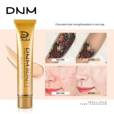 DNM Small Gold Tube Concealer Foundation Крем-консилер для следов от прыщей и темных кругов