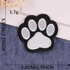 10/50 Pcs Dog Paws Iron On Patches Applique Patches Animal Paws Repair Patches Embroidered Patches for Bag Decoration