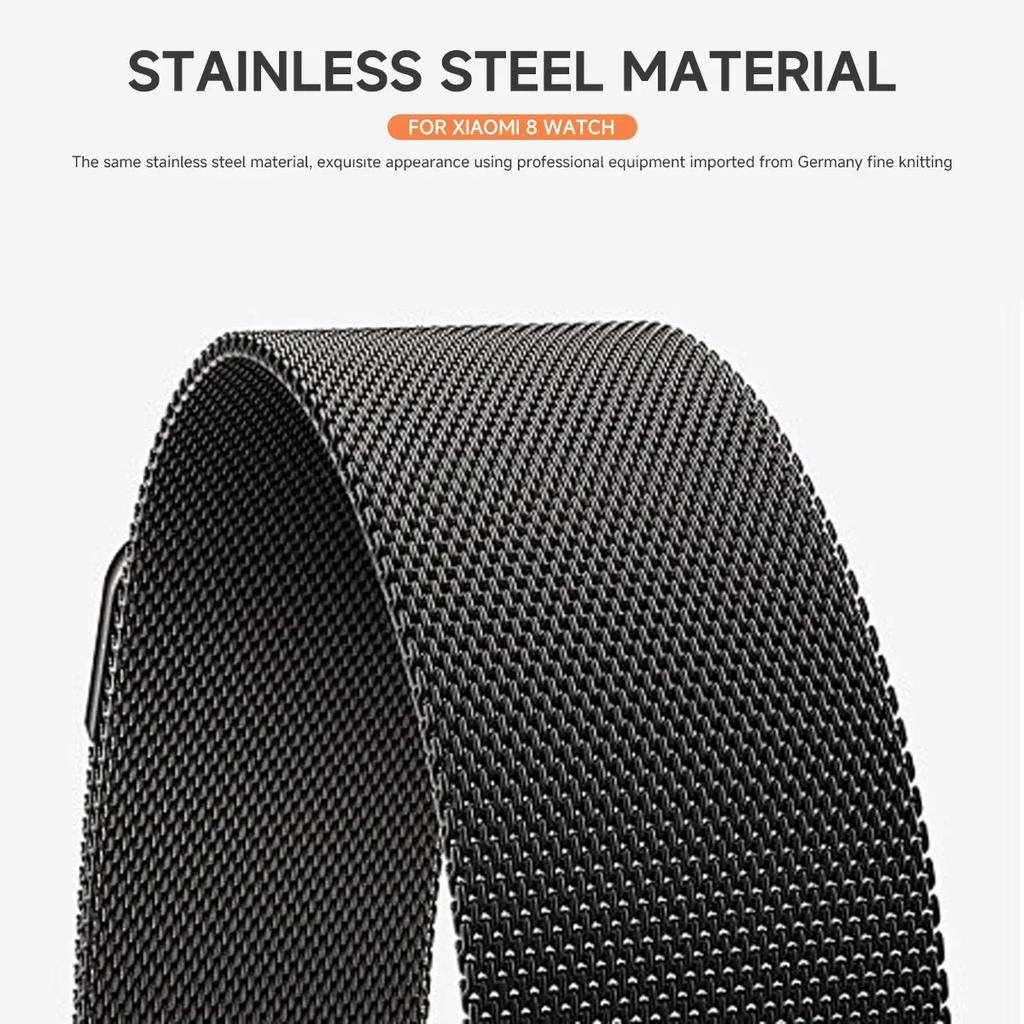 Milanese Loop Band For Redmi watch 5 4 Bracelet For Xiaomi Mi band 9pro/8pro Wristband Replacement Metal Strap Accessories