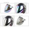 Universal 3-Snap Open Face Bubble Shield Visor Motorcycle Helmet Accessories