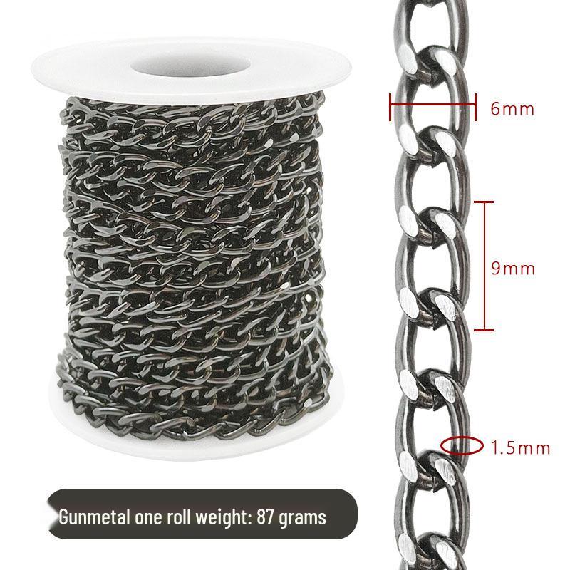 Трансграничное DIY ожерелье ручной работы: Полуфабрикаты из металла и алюминия, цепочки, ювелирная фурнитура