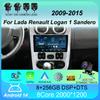 Автомобильное радио Android 14 2Din Мультимедиа для Lada Renault Logan 1 Sandero 2009-2015 Dacia Duster Carplay Навигация Головное устройство Стерео