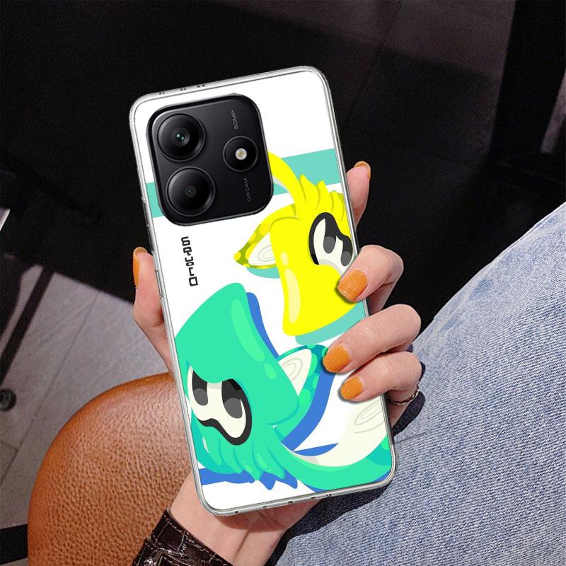 Game S-Splatoons Phone Case For Xiaomi Redmi Note 15 14 13 12S 12 11 Pro Plus 14S 11S 11E 10 10S 11T 5G Personalized Cover Redmi