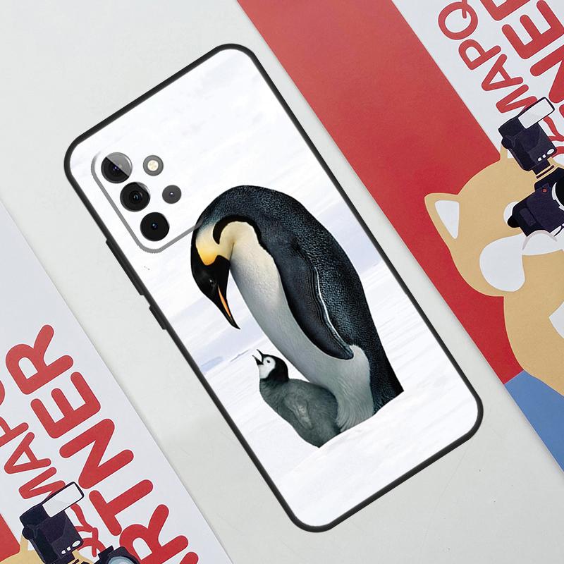 Чехол с пингвином, снег, арктическое животное, милый, для Samsung Galaxy A06 A16 A36 A56 A55 A35 A33 A53 A13 A23 A17 A54 A34 A14 A52 A32 A15