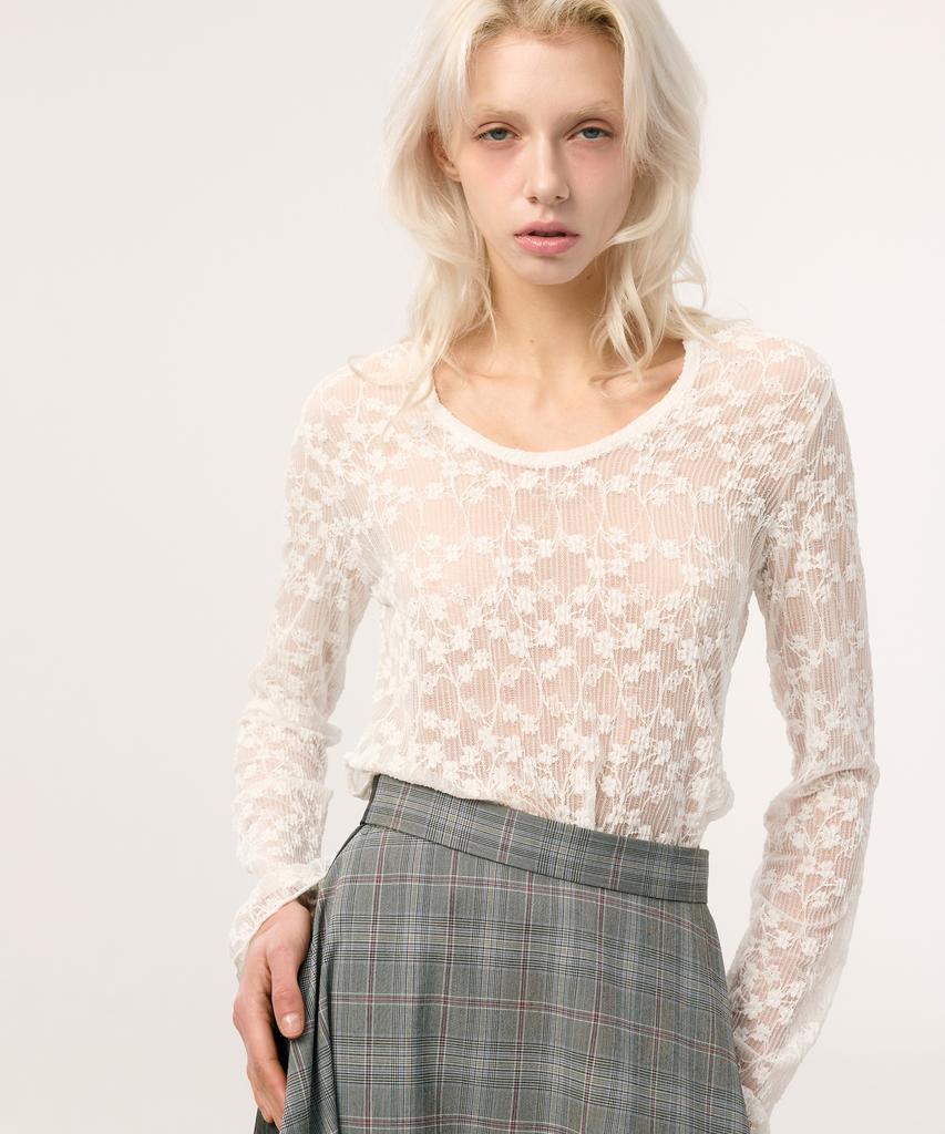 CEJ Lace Frill Tee